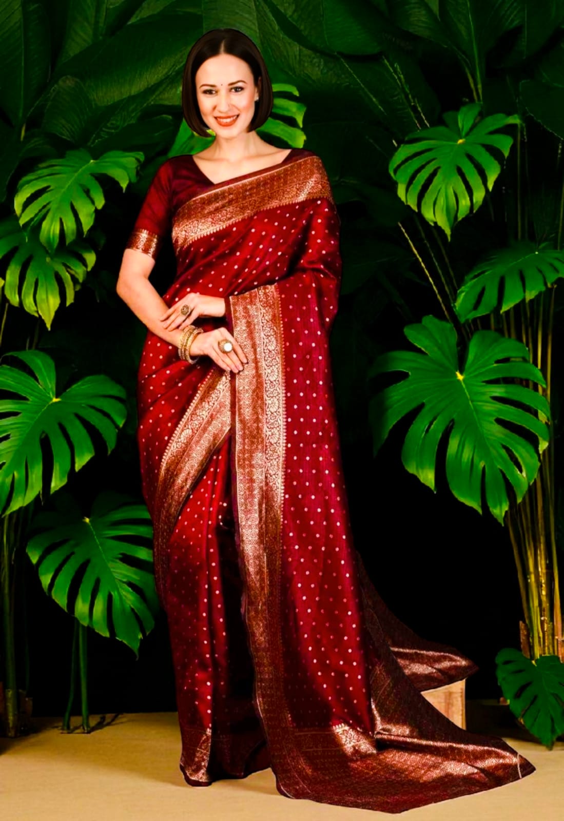 Banarasi raw Silk Saree. Grace in Every Drape.