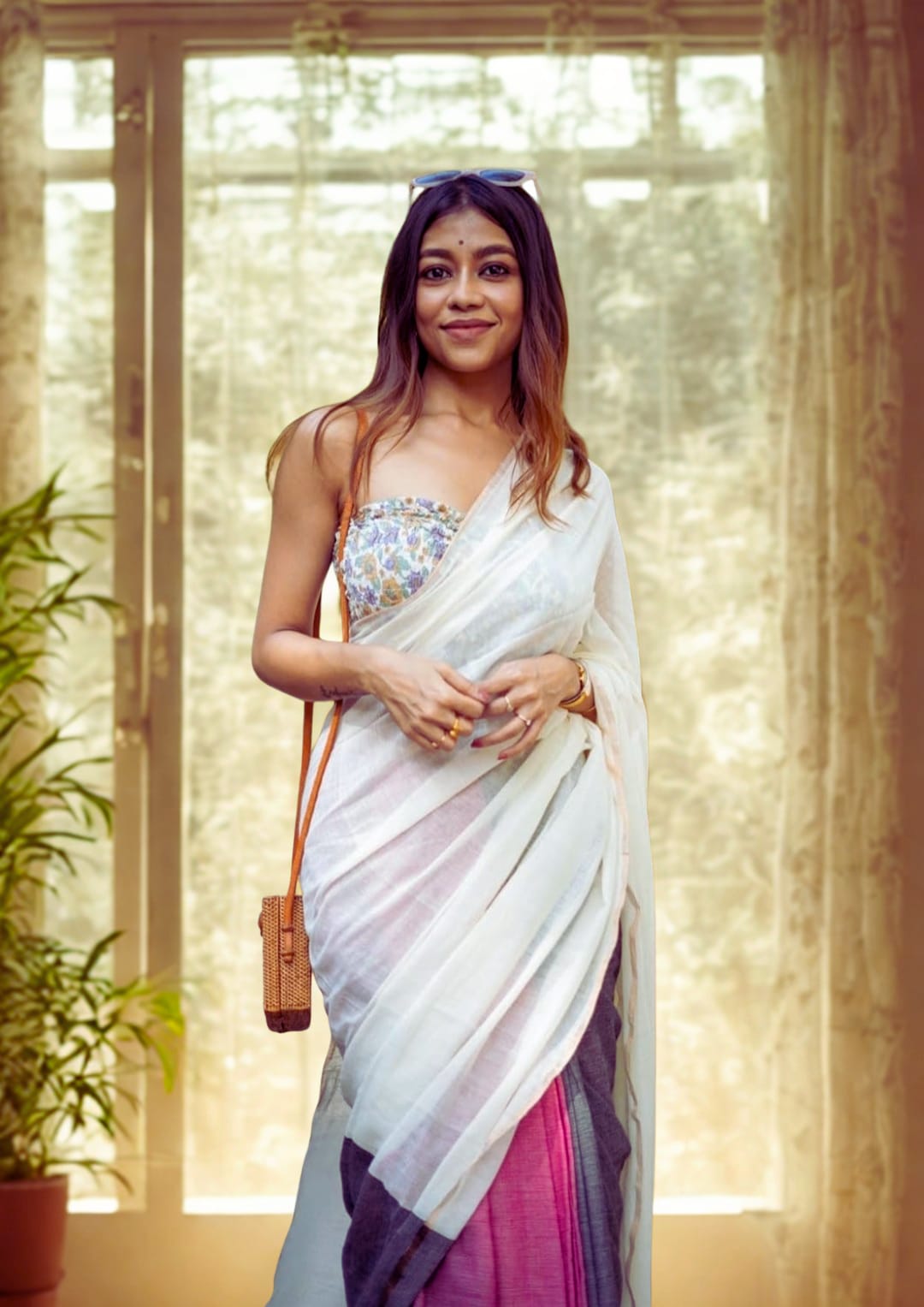 Elegant Cotton Saree – Trycolor Signature Collection.