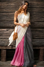 Elegant Cotton Saree – Trycolor Signature Collection.