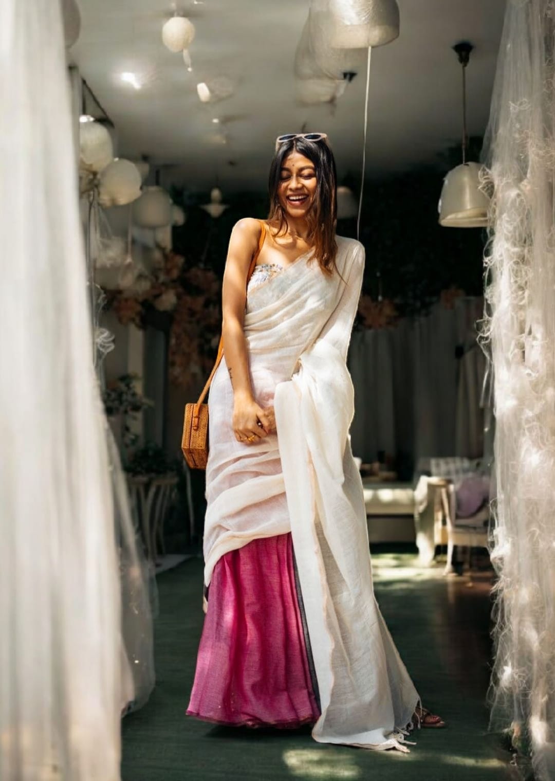 Elegant Cotton Saree – Trycolor Signature Collection.