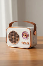 Retro Bluetooth Speaker | Vintage Wireless Speaker with FM, USB & TF Card | Portable Loud Sound & Long Battery Life
