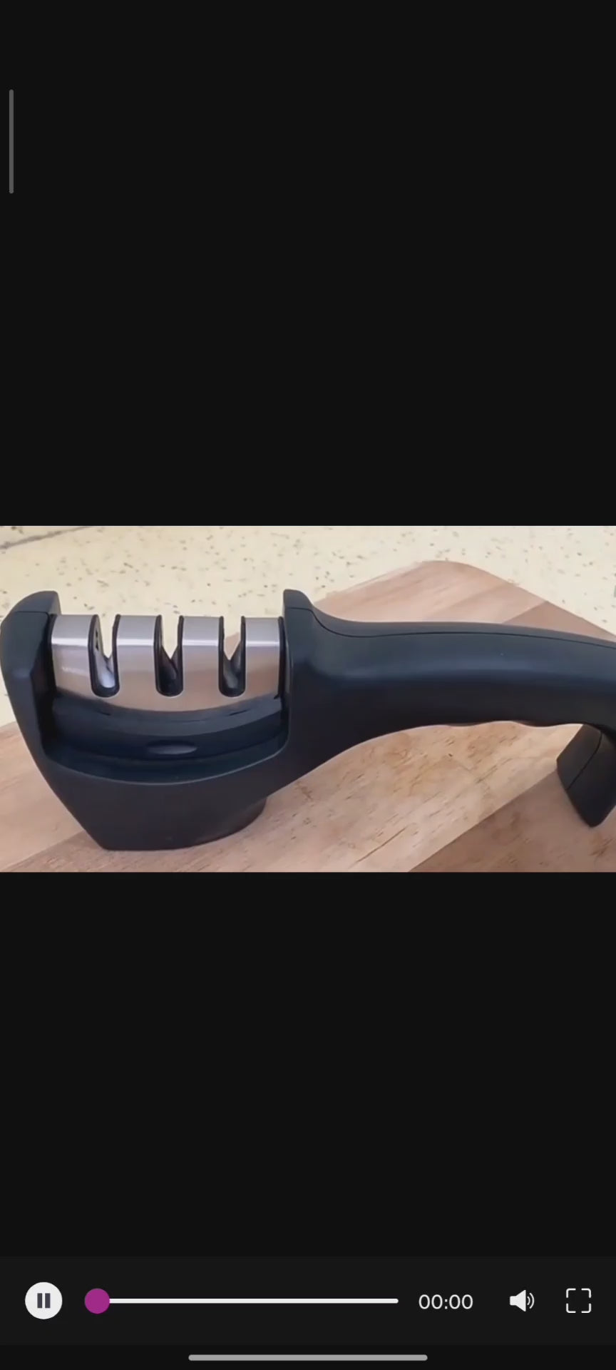 Premium 3-Stage Knife Sharpener – Safe & Effortless Sharpening for All Your Blades