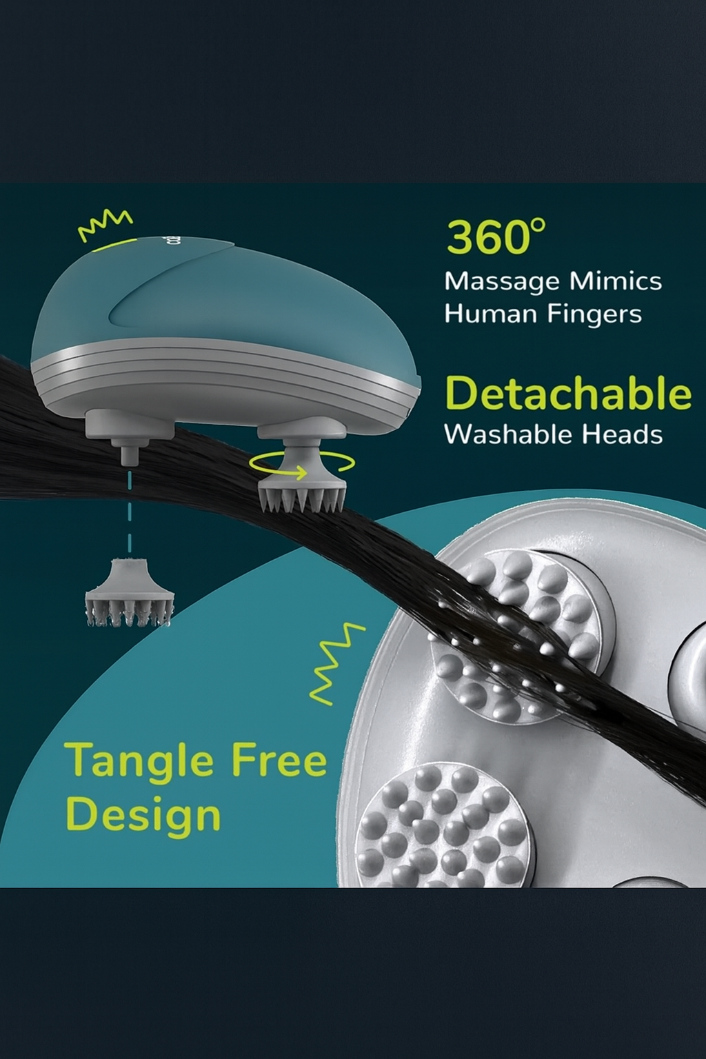 Portable Scalp & Body Massager.