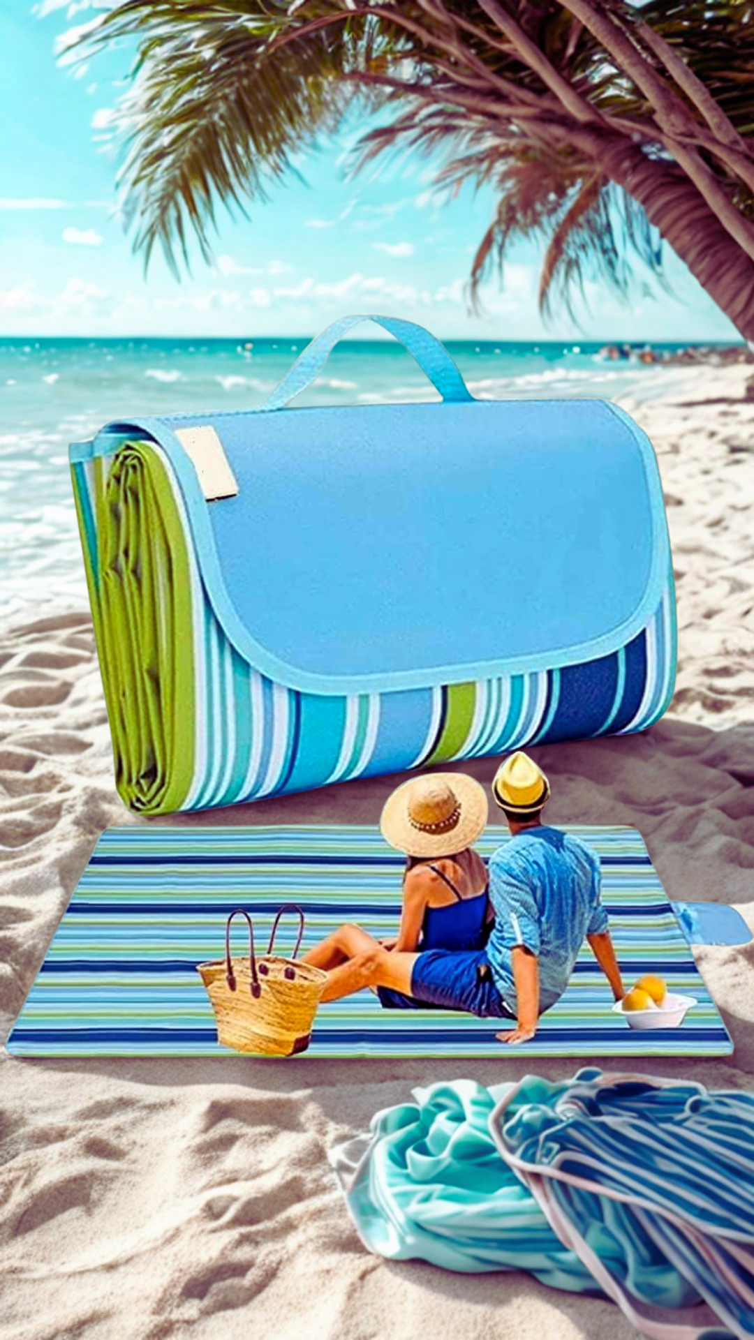 Tote Style Picnic Mat – Portable, Waterproof & Sand-Proof