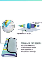 Tote Style Picnic Mat – Portable, Waterproof & Sand-Proof