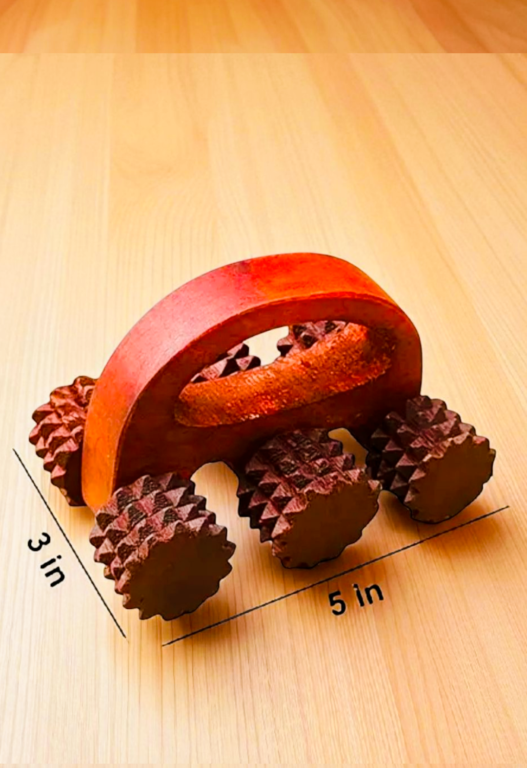 Wooden Acupressure Massage Tools – Stress Relief, Blood Circulation & Reflex Point Therapy
