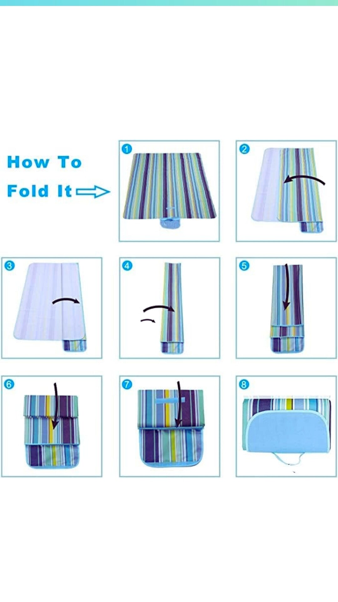 Tote Style Picnic Mat – Portable, Waterproof & Sand-Proof