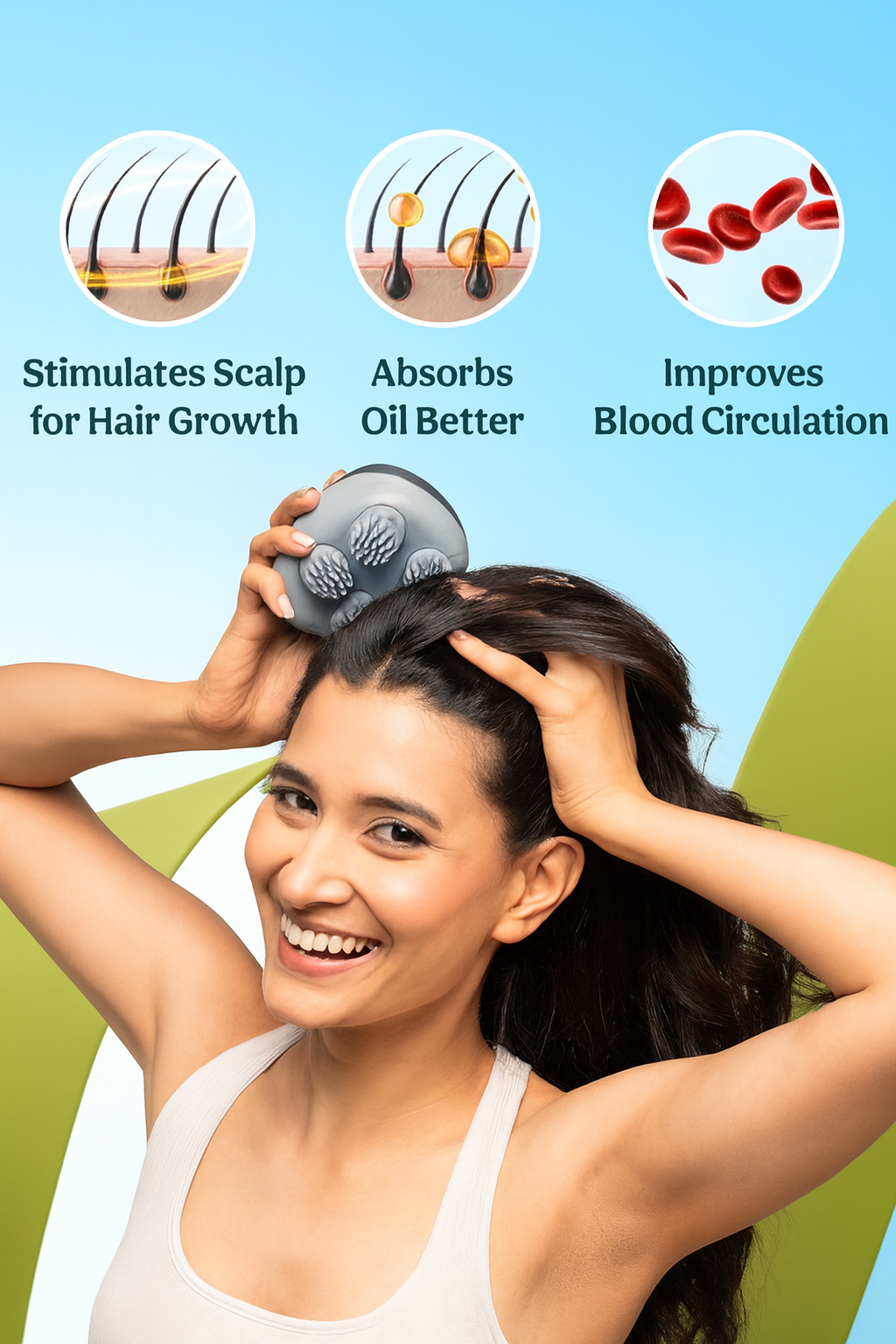 Portable Scalp & Body Massager.