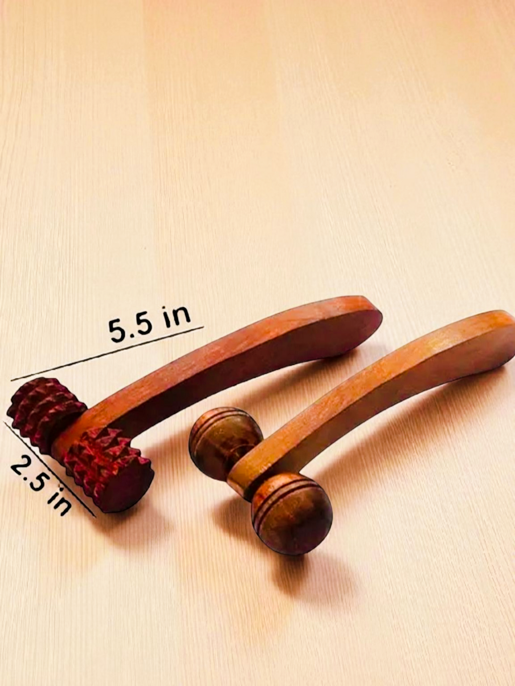 Wooden Acupressure Massage Tools – Stress Relief, Blood Circulation & Reflex Point Therapy